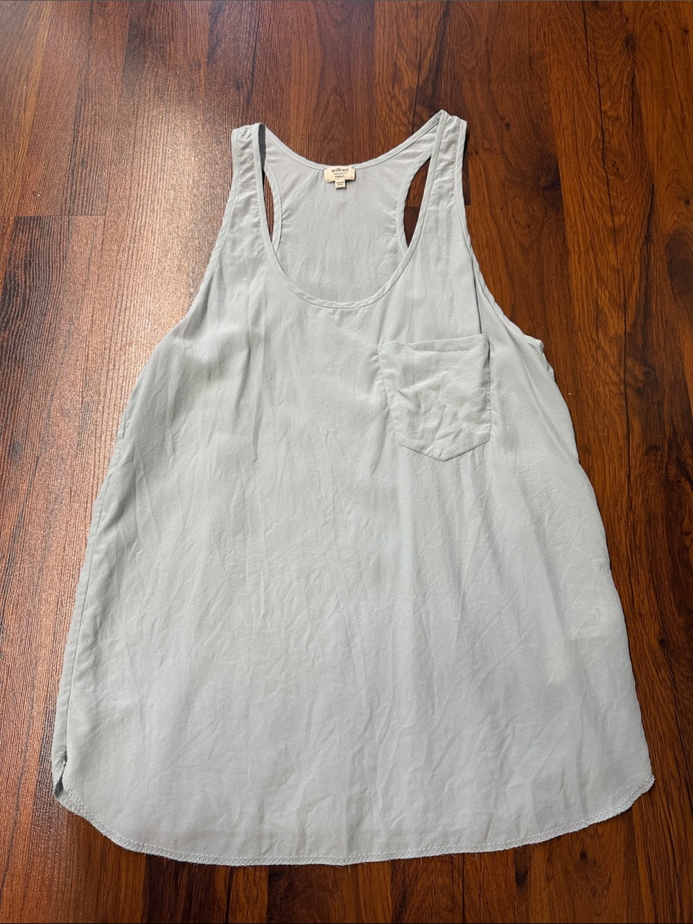 Wilfred Pale Blue Racerback Pocket Tank
